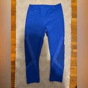 90 Degree Small Blue Capri Leggings with airy sides!